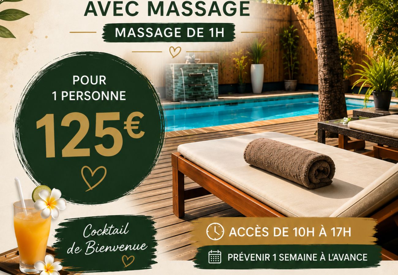 Aparthotel à Saline les Bains - 11 - LE VACOA - CHAMBRE 11  ETG G